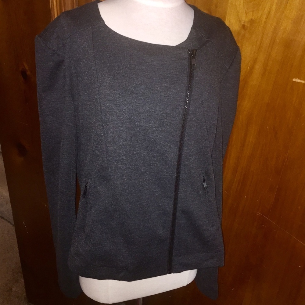 Catherine malandrino runway gray jacket xxl 2x